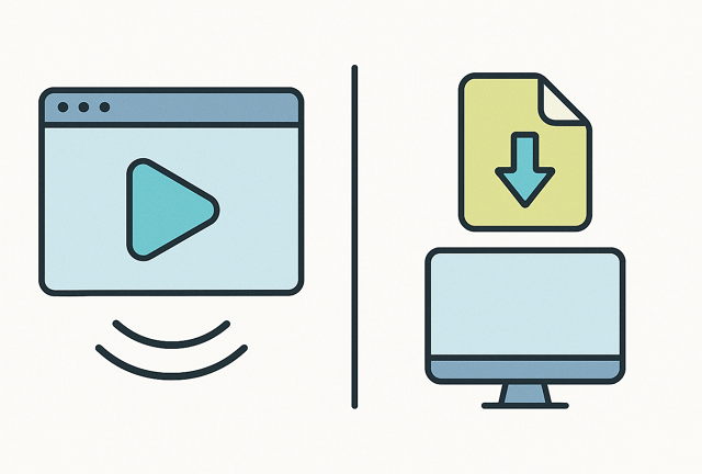 스트리밍 vs 다운로드